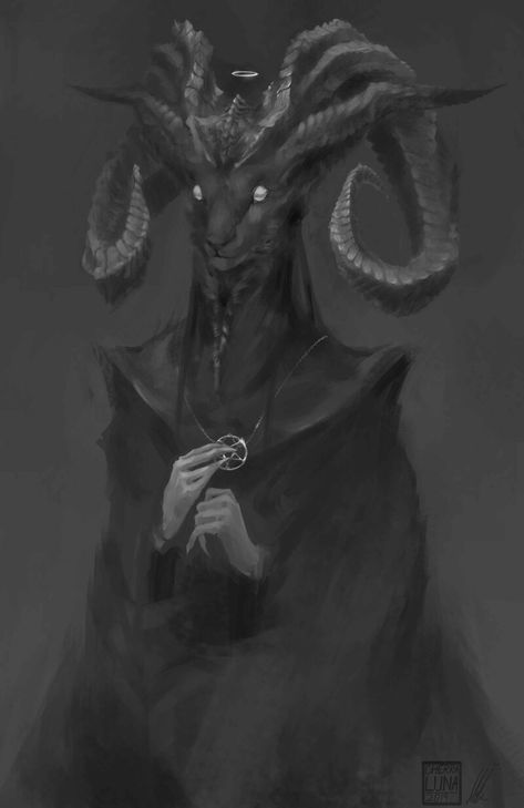 Goat Fursona Art, Goat Art, Cheap Art, 다크 판타지, Demon Girl, Demon Art, Dungeons And Dragons Homebrew, Weird Creatures, Creature Concept Art