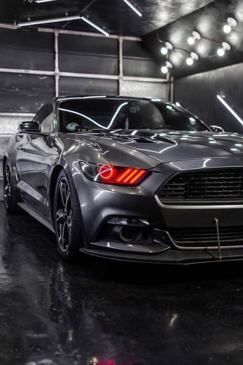 Mustang Red, Car Community, 2017 Ford Mustang, Fiery Red, Red Led, Car Club, Car Culture, Car Photography, Car Enthusiast