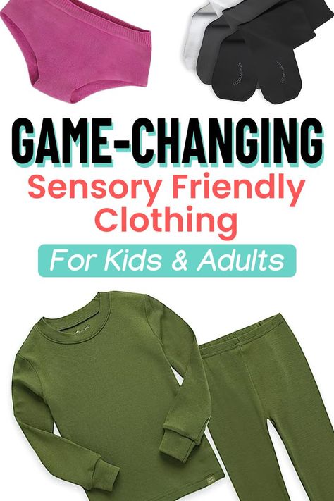 Clothing Sensory Issues, Sensory Friendly Clothing, Sensory Issues In Children, Sensory Clothing, Sensory Integration Activities, Neurodivergent Things, Sensory Disorder, Tactile Sensitivity, Sensory Diet