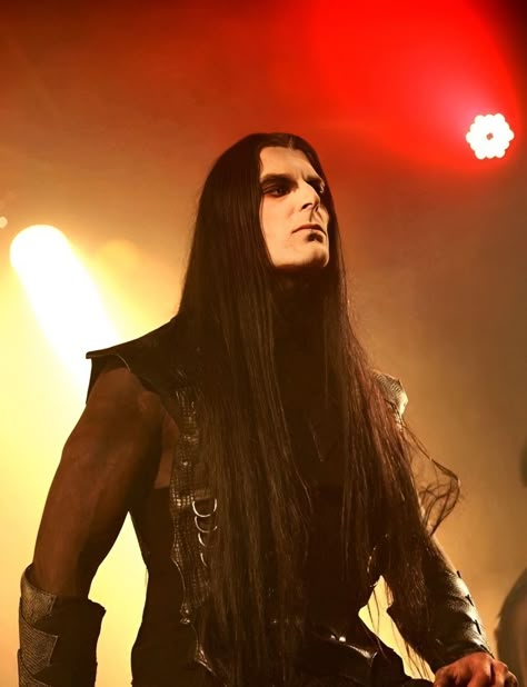 Goth Guys With Long Hair, Metalhead Guy, Gothic Men, Goth Guys, Long Haired Men, Boys Long Hairstyles, Human Poses Reference, Very Long Hair, Long Hair Styles Men