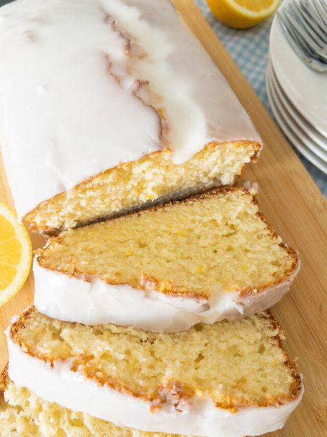 Starbucks Lemon Pound Cake Recipe, Iced Lemon Loaf, Starbucks Lemon, Lemon Pound Cake Recipe, Recipe Tiktok, Lemon Bundt Cake, Pound Cake Recipe, Layered Desserts, Spring Desserts