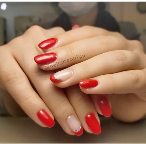 Hot Red Nails, Red Gel Nails, Cute Short Nails, Red Nail Art, Nail Design Inspiration, Red Nail Designs, Best Nail Art Designs, Gel Nail Design, Red Nail