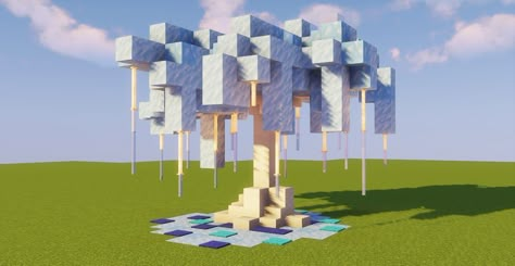 Minecraft Kale, Ice Tree, Minecraft Tree, Rumah Minecraft Sederhana, Minecraft Seeds, Minecraft Interior Design, Bangunan Minecraft, Easy Minecraft Houses, Minecraft Christmas