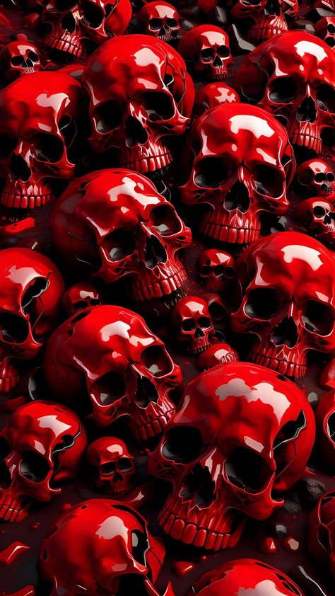 free wallpapers 4K skulls, glare, red, horror for mobile and desktop Skull Wallpaper Backgrounds, Red Horror, Skull Wallpaper Iphone, Skull Wallpapers, Colorful Skull Art, Black Skulls Wallpaper, Tela Iphone, Cracked Wallpaper, Red And Black Wallpaper