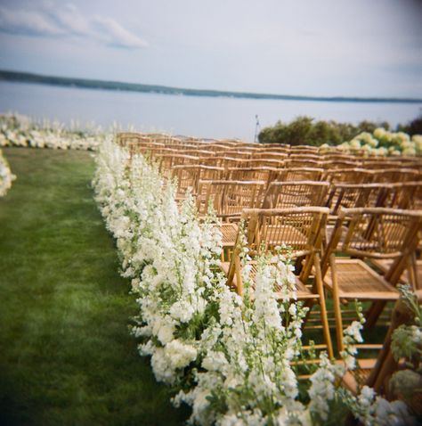 New England Summer Wedding, East Coast Wedding Aesthetic, New England Wedding, Wedding Venues East Coast, Coast Of Maine Wedding, Outdoor Wedding New England, Dockside Wedding, Wedding Venues Maine, Maine Coast Wedding