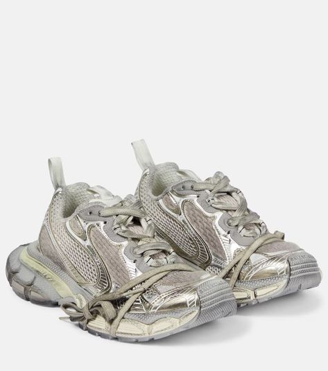 3xl mesh sneakers in white - Balenciaga | Mytheresa Balenciaga Clothes, Balenciaga Shoes Sneakers, White Balenciaga, Foams Shoes, Crocs Boots, Best Basketball Shoes, Next Shoes, Black Balenciaga, Outdoor Aesthetic