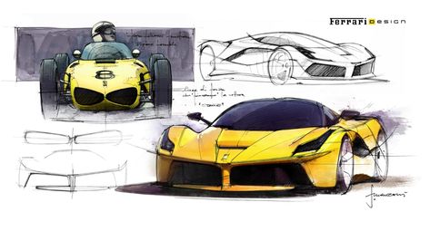 LaFerrari Design Sketch Renders by Flavio Manzoni Flavio Manzoni, Ferrari Fxx, Car Design Sketch, Concept Car Design, Ferrari Car, Car Sketch, Car Drawings, Transportation Design, Vehicle Design