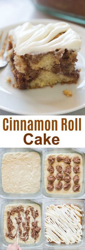 Easy Cake Recipe, Cake With Cream Cheese Frosting, Cinnamon Roll Cake, Brownie Desserts, Oreo Dessert, With Cream Cheese Frosting, Roll Cake, Cake With Cream Cheese, Yummy Sweets