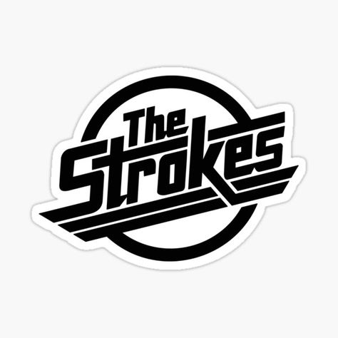 Pegatinas: Indie Rock | Redbubble Rockband Logos, Band Logo Ideas, The Strokes Band, Band Logo Design, Music Logos, Metal Band Logos, Rock Band Logos, Music Logo Design, Band Stickers