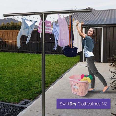 Washing Line Ideas Outdoor, Washing Line Ideas, Laundry Backyard, Clothes Lines Ideas Outdoor, Outdoor Washing Lines, Outdoor Clothes Lines, Outdoor Drying, Laundry Lines, Laundry Clothesline