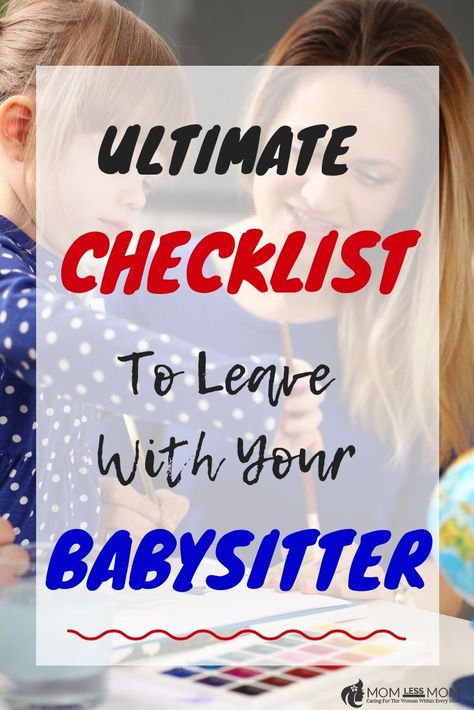 Leave this checklist with your babysitter while you are away Babysitter Food Ideas, Babysitter Checklist, Parenting After Separation, Family Binder, Kids At Home, Italian Riviera, Boss Girl, Pinterest Group, Busy Family