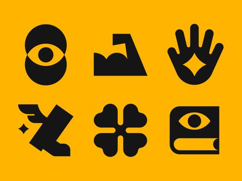 RPG icons by Ildar Fatikhov Logo With Icon, Brand Icon Design, Community Icon, Graphic Design Icons, Branding Icon, Creative Icon Design, Icon Graphic Design, Abstract Icons, Rpg Icons