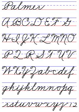 Examples of Handwriting Styles - The Palmer Method that we learned in grade school. Palmer Method, Handwriting Styles, School Memories, Cursive Writing, Vintage Memory, Photo Vintage, Sweet Memories, The Good Old Days, Do You Remember