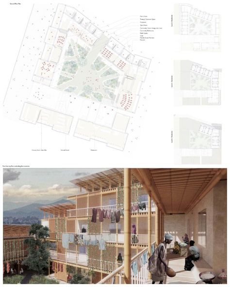 Womens Center Design, Vocational Training Center Architecture, Women Center Architecture, Rehabilitation Center Architecture, Freelance Architect, Villa Savoye, Abuja Nigeria, Web Portfolio, Rehabilitation Center