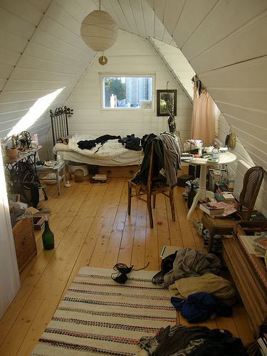 Attic Room, Messy Room, Attic Bedroom, Attic Rooms, Pretty Room, Dreamy Room, Dream Apartment, House Room, Dream Spaces