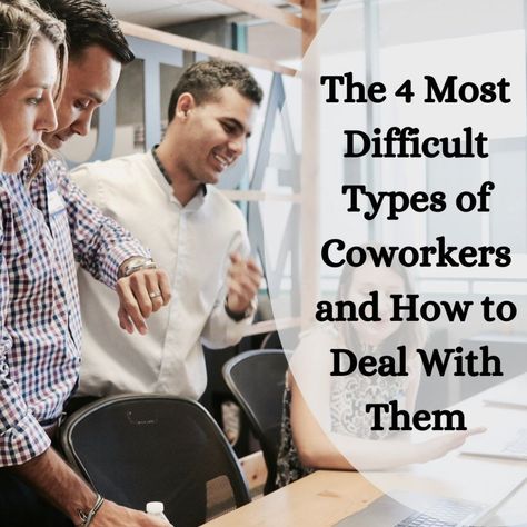 If you have a job, chances are that you've come across at least one person who is difficult to work with. In fact, most of us over the course of our careers will have encountered many of these difficult coworker types. Here's how to deal with them. How To Deal With A Difficult Coworker, Dealing With A Difficult Coworker, How To Deal With Difficult Coworkers, Bad Coworkers, Difficult Coworkers, Working With Difficult People, Lazy Worker, Lazy Coworker, Difficult Employees