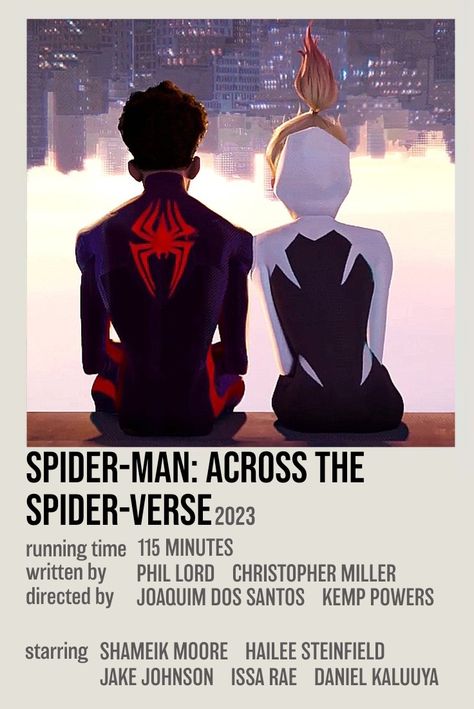 Movie Checklist, Spiderman Poster, Perfect Movie Night, Spider Man Across The Spider Verse, Image Spiderman, Iconic Movie Posters, Movie Card, Across The Spider Verse, Film Posters Minimalist