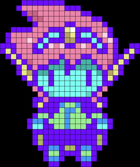 Basil Omori Perler Beads, Perler Bead Patterns Omori, Omori Kandi Pattern, Omori Kandi, Spaceboy Omori, Capt Spaceboy, Space Boyfriend, Hamma Beads Ideas, Pearl Beads Pattern