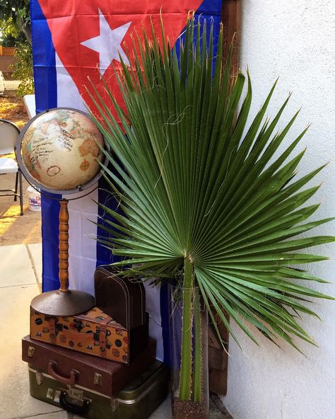 Havana nights Cuban Party! #entryway #Cuba #HavanaNights Cuba Night Party, Cuba Door Decoration, Cuba Decorations Party, Cuba Interior, Cuban Party Theme, Cuba Party, Cuban Decor, Havana Nights Party Theme, Havana Nights Theme