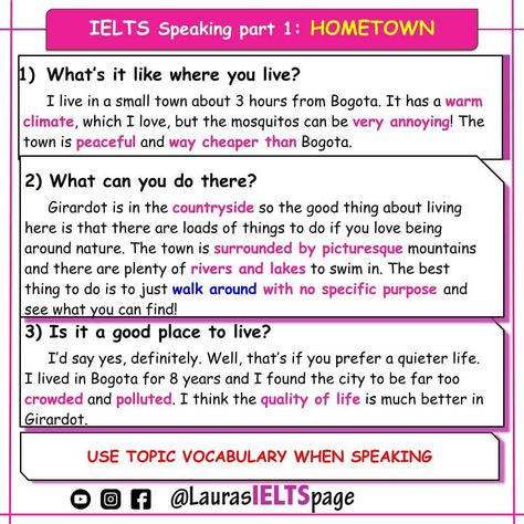 Ilets Exam Speaking Question, Ielts Speaking Topic With Answer, Improve English Writing Skills, Ielts Speaking Part 1, Improve English Writing, Ielts English, Letter Writing Examples, English Speaking Book, Speaking Cards