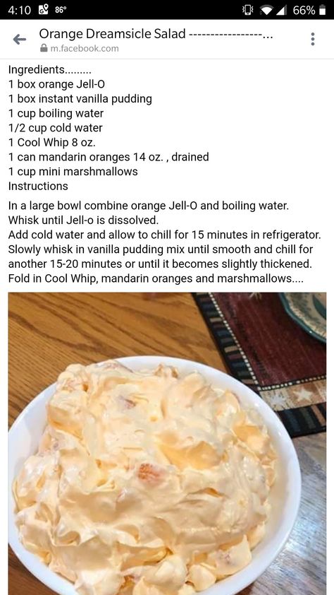 Orange Dreamsicle Salad, Dreamsicle Salad Recipe, Dreamsicle Salad, Dessert Salad Recipes, Fluff Salad Recipes, Easy Fruit Salad Recipes, Jello Salads, Jello Dessert Recipes, Dessert Oreo