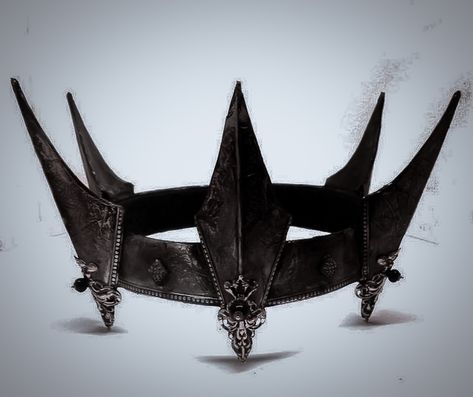 Villain Crown, Dark Fantasy Crown, Demon Crown, Demon Realm, Iron Crown, Devil Wings, Royalty Crown, Fantasy Crown, Medieval Tattoo