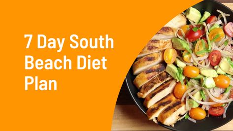 South Beach Diet Phase 1, 500 Calorie Meal Plan, 500 Calorie Meals, South Beach Diet Recipes, 1200 Calorie, South Beach Diet, 7 Day Meal Plan, Meal Planning Printable, Calorie Meal Plan