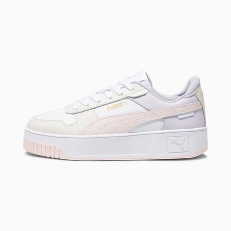 Puma Sneakers Women, Puma Carina, White Puma, Street Sneakers, Puma Cat, Legging Sport, Trainers Fashion, Cat Logo, Puma Sneakers