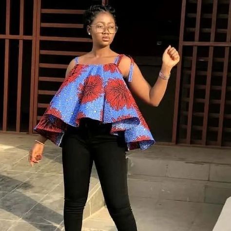 Ankara Blouse Styles, Ankara Top Styles, Ankara Blouse, Stylish Naija, African Tops, African Print Tops, Ethno Style, Ankara Tops, Best African Dresses