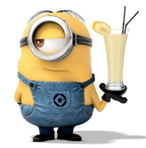 Drinking minion Minion Humour, Despicable Me 2 Minions, Minions Images, Minion Characters, Minion Cupcakes, Minions Love, Cute Minions, Minions Wallpaper, A Minion