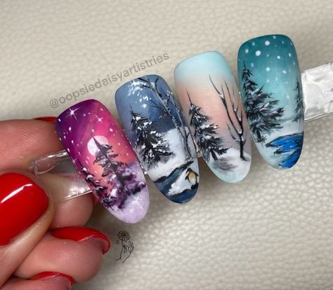 45+ Christmas Nails That Will Make Christmas | Winter Nails 2023 Trends Birthday Nail Set Ideas, Nail Set Ideas, Christmas Winter Nails, Birthday Nail Set, Cozy Birthday, Winter Nails 2023, Nails 2023 Trends, Nail Noel, Christmas Nail Designs Easy