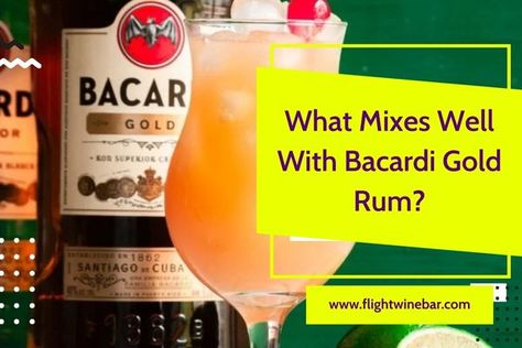 Bacardi Gold Rum Drinks, Gold Rum Cocktails, Bacardi Mixed Drinks, Bacardi Rum Drinks, Drinks With Bacardi Rum, Dark Rum Drinks, Bacardi Drinks, Rum Drinks Easy, Dark Rum Cocktails