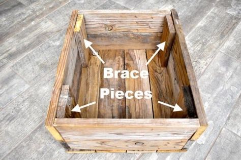 Wood Crate Diy, Old Wooden Crates, Diy Wood Stain, Wooden Box Diy, Diy Wooden Crate, Diy Wood Pallet Projects, Pallet Crates, Crate Diy, Pallet Boxes