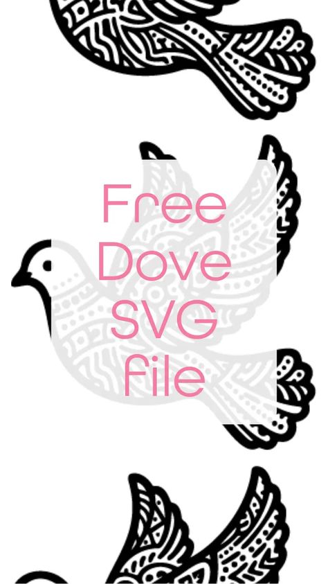 Free Dove SVG file - Craft with Cartwright Dove Svg, Free Diving, Free Svg Files, Svg Free Files, Free Svg, Svg File, Svg Files, To Create, Vinyl