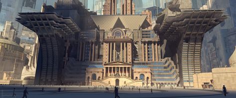 Library Concept Art, Foundation Tv Series, Library Concept, Egypt Concept Art, Setting Inspiration, Art Final, Sci Fi City, Rpg Horror, Weta Workshop