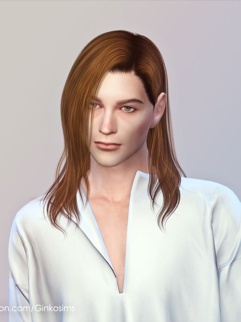 New mesh hair Long Male Hair, Male Long Hair, Medieval Hairstyles, Male Hair, Sims 4 Cc, Long Hair Styles Men, Sims 4 Mods, Sims Cc, The Sims