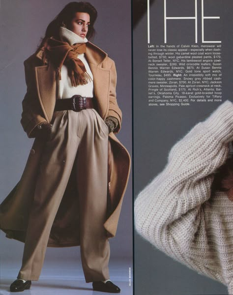 Vintage Winter Fashion, Gilles Bensimon, Rok Midi, Sandal Tali, Yasmin Le Bon, 80s And 90s Fashion, 1980s Fashion, Vintage Winter, Mode Inspo