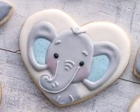 Baby Shower Reveal Ideas, Elephant Baby Shower Theme Boy, Elephant Birthday Cakes, Baby Boy Cookies, Baby Shower Cake Designs, Elephant Baby Shower Cake, Elephant Cookies, Elephant Baby Shower Boy, Elephant Baby Shower Theme