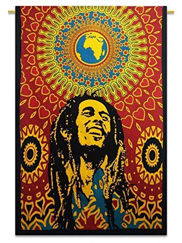 Bob Marley Tapestry, Hippie Bed, Bob Marley Poster, Hippie Wall Art, World Tapestry, Hippie Bedding, Small Tapestry, Boho Poster, Hippie Tapestry