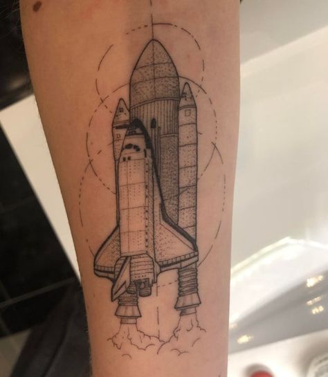 Space Shuttle Tattoo, Martian Tattoo, Nasa Tattoo, Nasa Engineer, My Tattoos, Circle Tattoos, Your 20s, Space Tattoo, Smart Auto