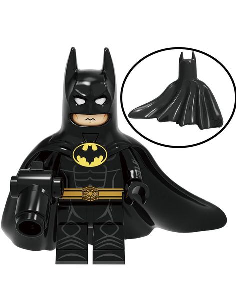 Batman+Returns+Michael+Keaton+Tim+Burton+DC+Minifigure+Lego+Compatible+Minifigs+Minifigures+Custom Lego Batman Figures, Lego Batman Minifigures, Lego Robin, Dc Titans, Lego Land, American Comic, Batman Returns, Lego Dc, Dc Comics Superheroes