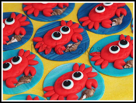 Crab Cupcakes, Crab Feed, Sea Animal Crafts, Birthday Twins, Car Cakes, Octonauts Party, Red Crab, Festival Ideas, Birthday Inspiration