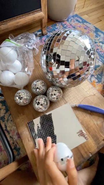 Disco Ball Craft Diy, Disco Crafts, Mini Disco Ball Diy, Melty Disco Ball Diy, Mini Disco Balls Decor, Tiny Disco Ball, Diy Disco Ball, Horse Riding Helmets, Disco Balls