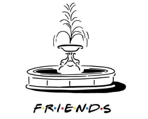 Cricut Friends Tv Show, Friends Tattoo Tv Show, Friends Doodles, Friends Cookies, Tattoo Tv Shows, Tv Tattoo, Printable Friends, Friends Logo, Bestie Tattoo