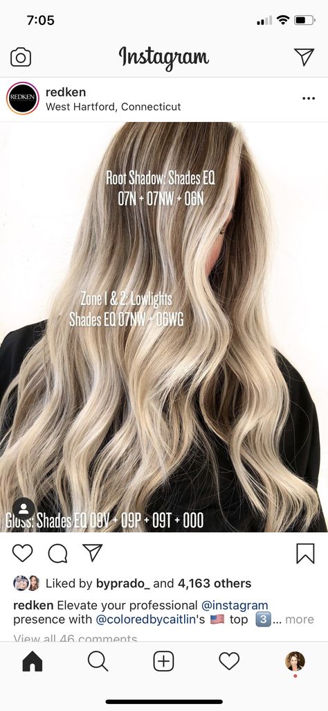 Highlight Lowlight Formula, Lowlight Color Formula, Solid Blonde To Dimensional, Dimensional Blonde Redken, Ash Lowlights On Blonde Hair Formula, Low Light Colors For Blondes, Fall Dimensional Blonde, Redken Shades Lowlight Formula, Blonde Lowlight Formula Redken