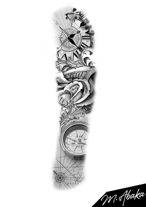 Compass Tattoo Design Men Half Sleeves, Blessed Tattoos, Left Arm Tattoos, Compass Tattoo Design, Forearm Sleeve Tattoos, Half Sleeve Tattoos For Guys, Nautical Tattoo, Arm Sleeve Tattoos, Arrow Tattoos