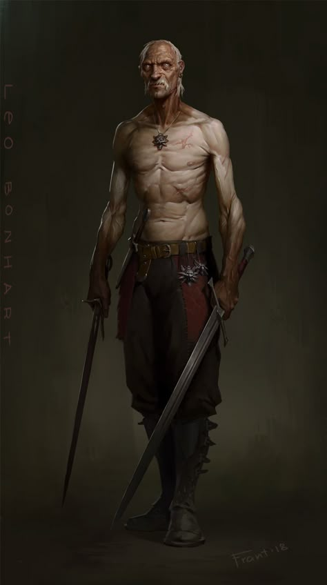 ArtStation - Leo Bonhart, Dmitry Skvortsov Wolf Cat, Witcher Art, 다크 판타지, Dungeons And Dragons Characters, Dnd Art, Fantasy Male, Fantasy Warrior, Bounty Hunter, Fantasy Rpg