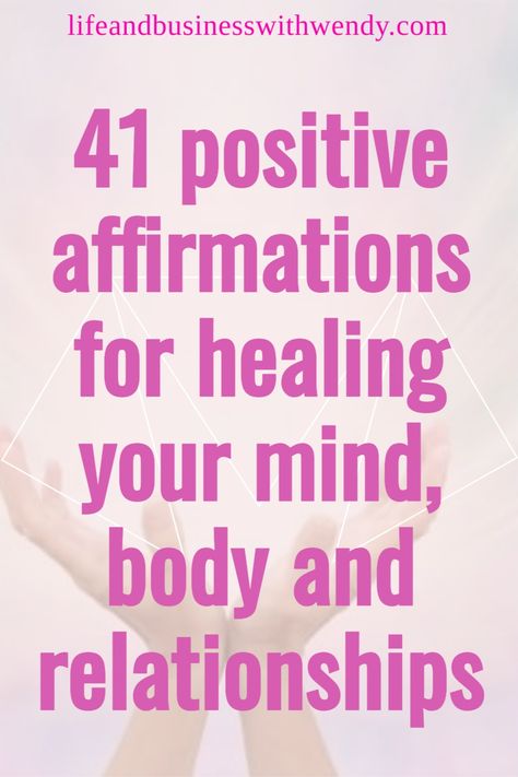 This is a wonderful collection of affirmations for healing the mind, body and relationships. There is also advice to use your affirmations so that they are the most effective for you. Laws Of Attraction Movie, Affirmations For Healing, Healing Relationships, Emotional Freedom Technique, Become Wealthy, Lost My Job, Wealth Affirmations, Emotional Wellbeing, Feelings And Emotions