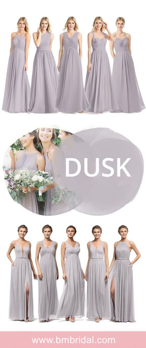 Purple Lace Bridesmaid Dresses, Purple Bridesmaid Dresses Long, Light Purple Bridesmaid Dresses, Dusk Bridesmaid Dress, Lilac Bridesmaid, Lavender And Lilac, Neutral Bridesmaid Dresses, Lilac Bridesmaid Dresses, Azazie Bridesmaid