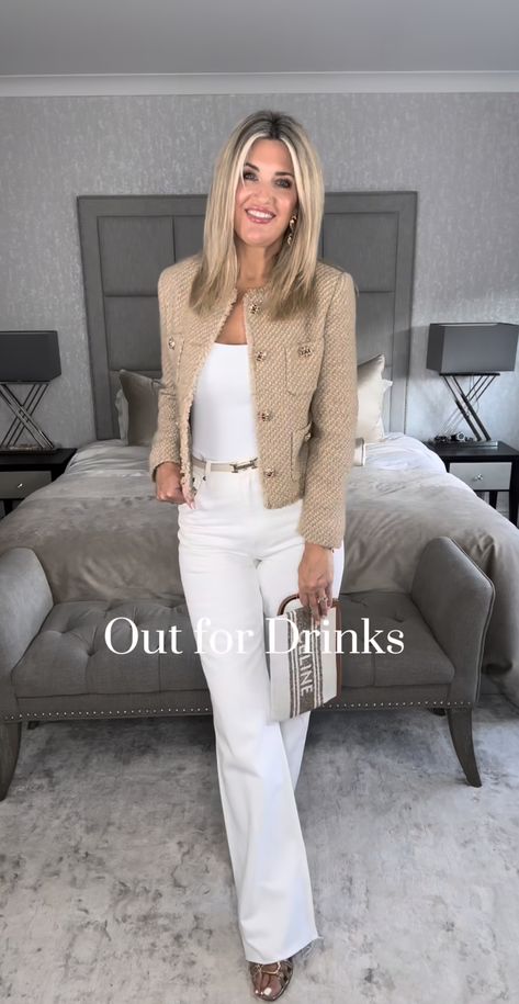 Tan Jacket Outfit Women, Tweed Jacket Outfit, Tweed Jackets, Stylish Outfits For Women Over 50, Jacket Outfit, Cooler Look, Stylish Work Outfits, Fashion Mistakes, Looks Chic